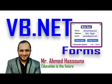 Learn Visual Basic in Arabic #162 - 162 VB NET تغيير الخط للعناصر بالكود font font dialog too