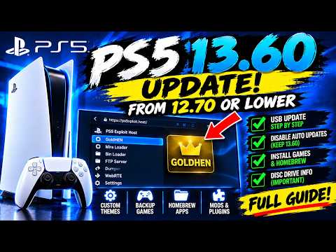 PS5 13.60 UPDATE! How to Update from 12.70 or Lower