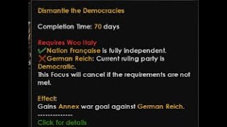 Focuses you can only do during conflict in Hoi4 ( Hearts of Iron 4 )