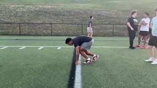 10 yard split work