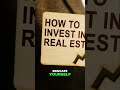 Start REAL ESTATE Investing with Small Savings & Smart Habits #shorts