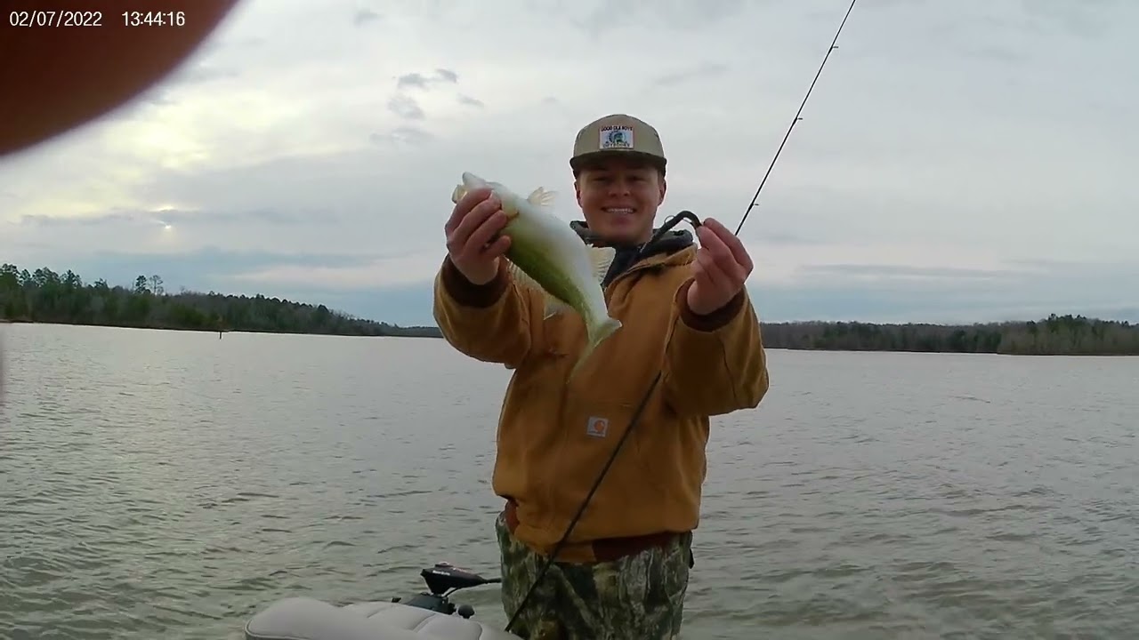 Winter Bass Fishing Lake Russell