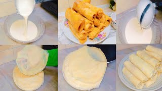 Ramzan Special Recipe |Vegetable Chicken Spring Rolls with Homemade liquid dough sheets |Ramzan 2024