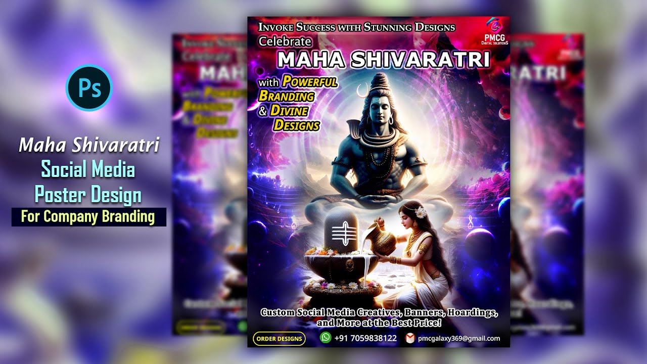 Shivaratri Social Media Poster Design | Shivaratri Banner Design ...