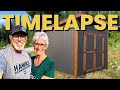 Couple builds ultimate 10x10 shed  start to finish in 10 minutes