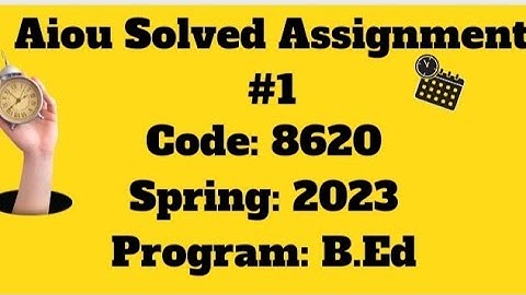Code 8620|AIOU solved Assignment#1|Computers in education |aiou |B.ed|spring 2023