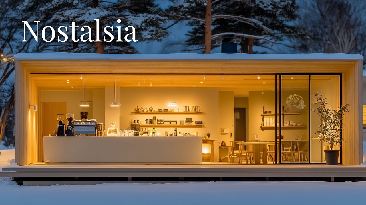 Relaxing Piano | Snowy Tokyo Cafe | Emotional & Cinematic Music