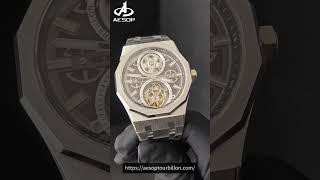 Aesop New Arrival Skeleton Mechanical Tourbillon Men Watch 7092
