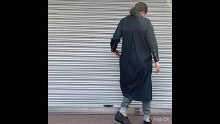 デニムシャツワンピ