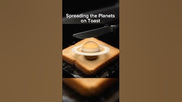 Spreading the Planets on Toast 2 🌎 #asmr #oddlysatisfying
