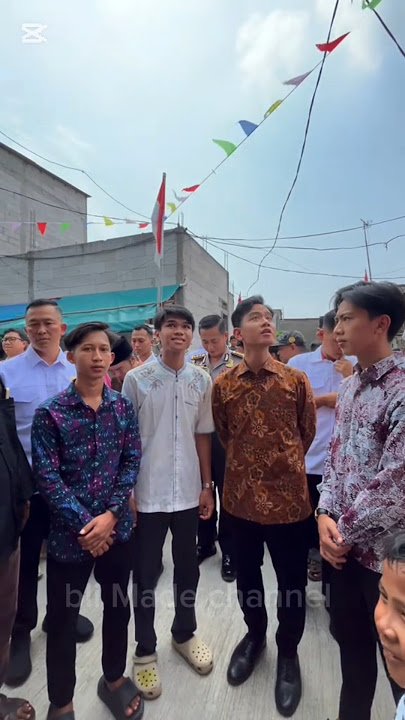 wapres Gibran Rakabuming Raka mengunjungi RT gen Z sahdan Arya