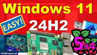 Install Windows 11 24H2 with updates to Raspberry Pi 5 without using a classic PC or a smartphone