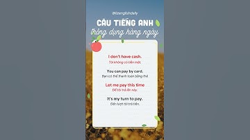Câu tiếng anh thông dụng hằng ngày #hoctienganh #luyennghetienganhcoban #luyennghe #shorts #short
