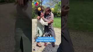 Dad reacts to daughter passing bar exam
