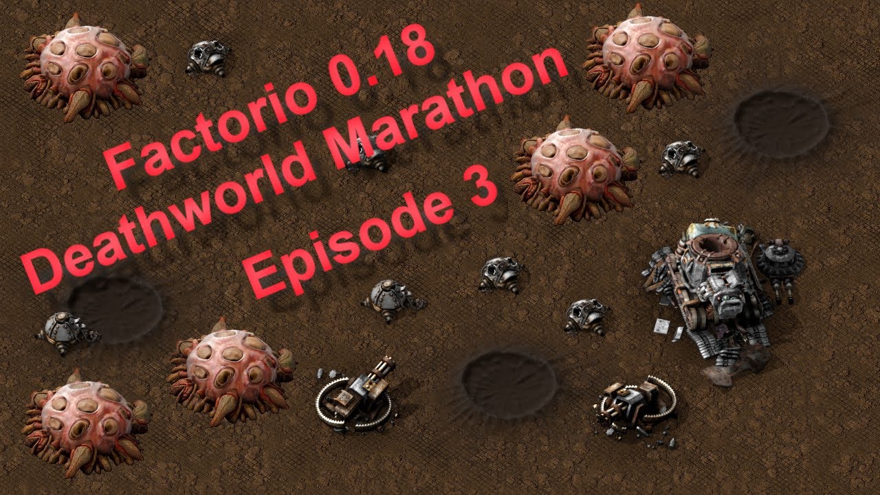 Factorio 0.18 - Deathworld Marathon Ep. 03 - Walled In - YouTube