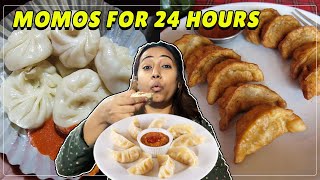 I ONLY ATE MOMOS FOR 24 HOURS | Food Challenge