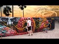 Huge dragon mural at venice beach