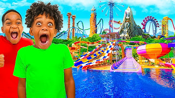 SURPRISING DJ & KYRIE WITH A TRIP TO THE BEST WATER PARK IN THE WORLD | The Prince Family Clubhouse