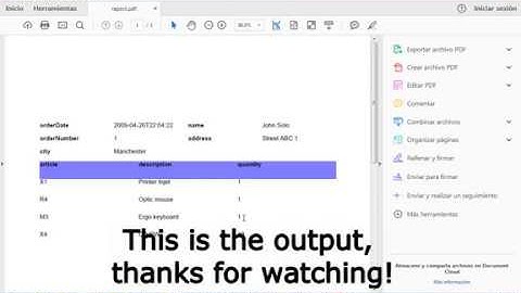 FO Designer 2, XML to PDF wizard. Master/Detail example.