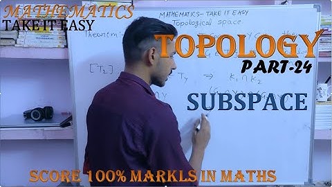 Topology/ Subspace and relative topology/ Mathematics for M.A, M.sc/ B.A, B.sc by Vibhor tyagi