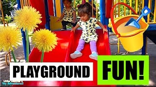 PLAYGROUND FOR BABIES  || SAND, SWING & SLIDES VIDEO FOR KIDS