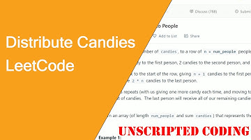 Solving another Easy LeetCode Problem (Distribute Candies to People) | Unscripted Coding