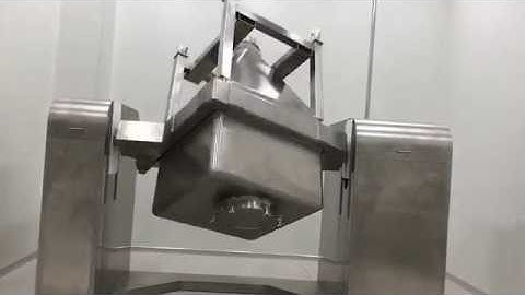 INORA 永烜機械 - Double column Bin Blender IBC Intermediate Bulk Container blender 測試影片 Test video