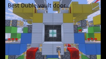 Minecraft Tutorial 2x2 double valut door with insane animation