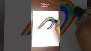 How To Draw Beautiful 3D Rainbow 🌈 #shorts #youtubeshorts #trending #art #drawing #shortsfeed #how