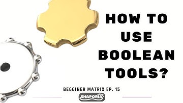 How to Use Boolean Tools in Matrix | Union, Difference, Intersection? #tutorial #3dmodeling