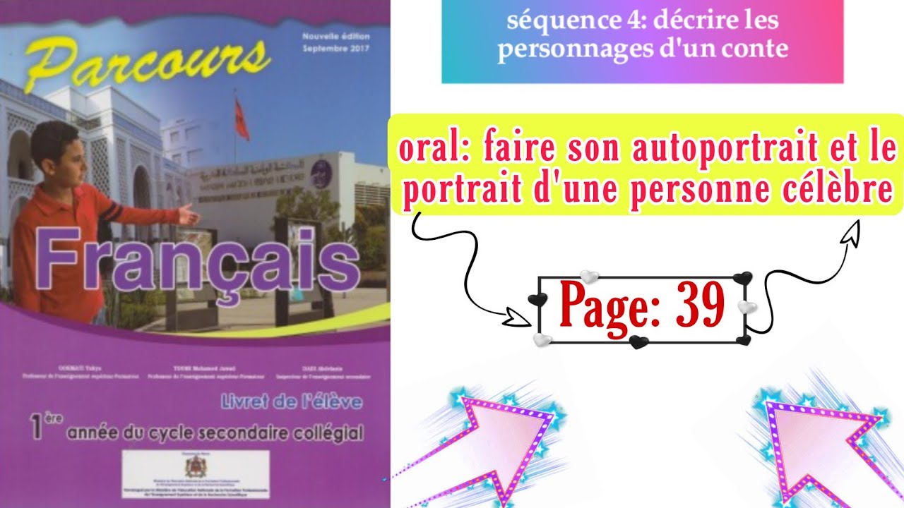 Autoportrait Représentation Pour Une Page De Garde oral page 39| faire son autoportrait et le portrait d'une personne