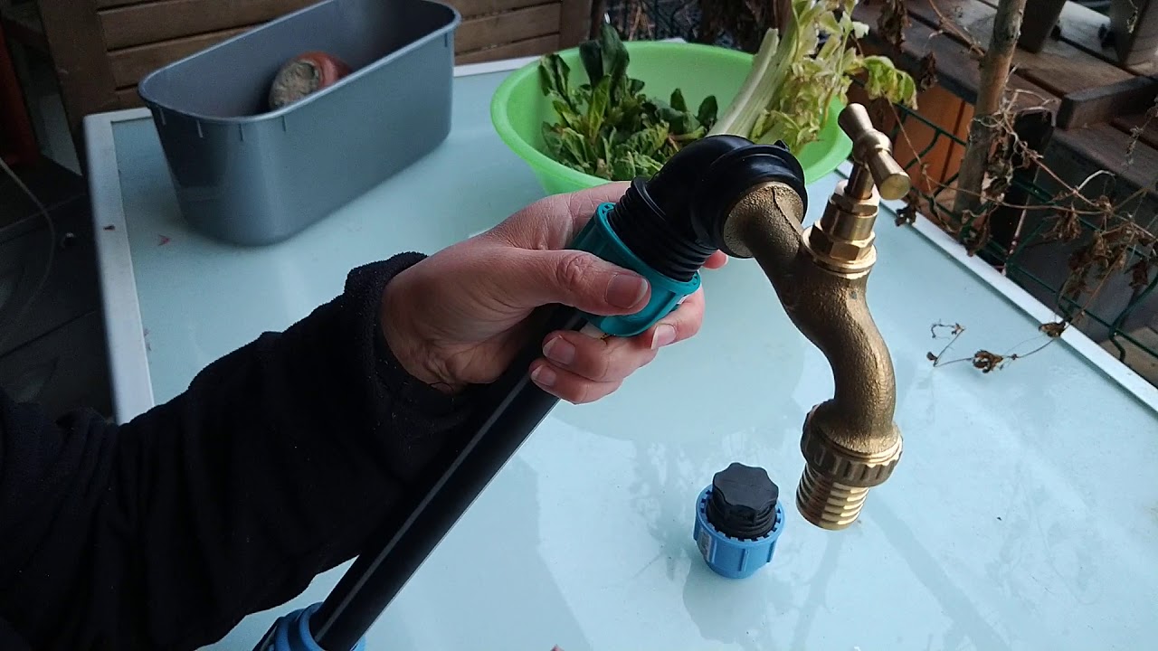 Jardin Soplamer Installer Robinet - YouTube