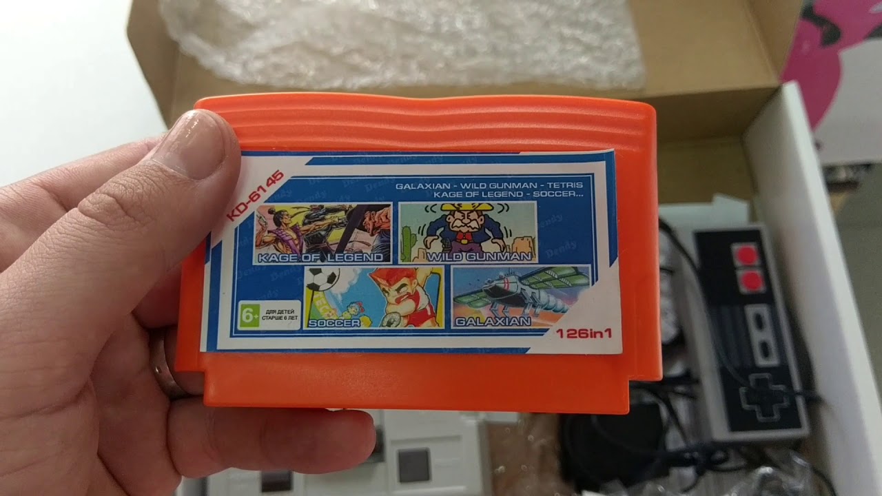 Обзор игровой приставки Денди Джуниор - YouTube
