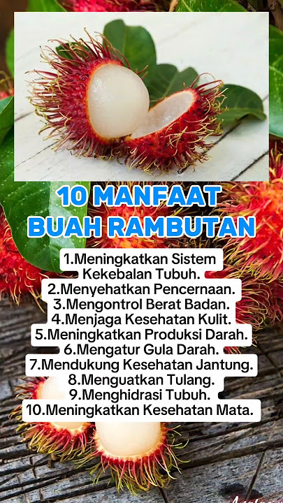 10 MANFAAT BUAH RAMBUTAN BAGI KESEHATAN TUBUH KITA. #manfaat #buah #rambutan