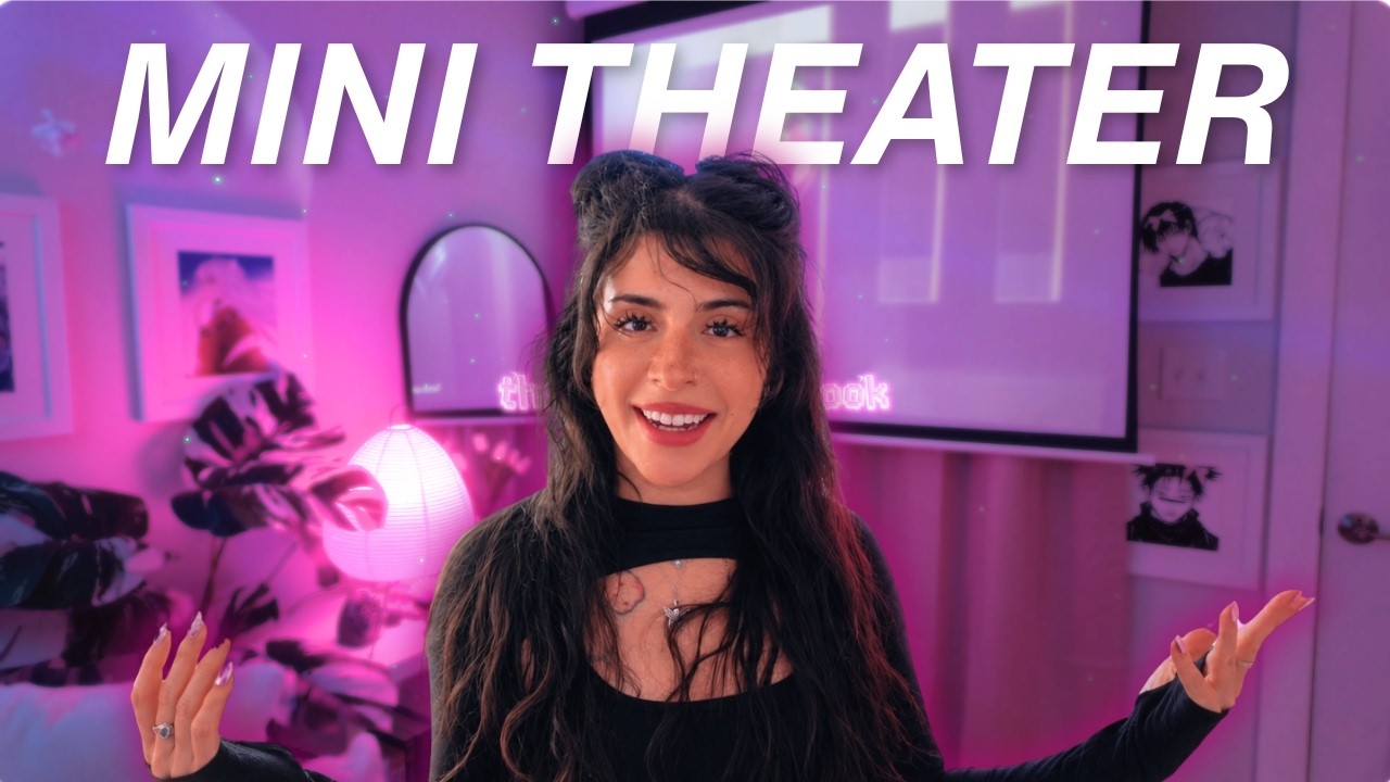 I Turned My Room Into a Cozy Mini Movie Theater In 24 Hours - YouTube