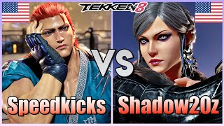 Tekken 8  ▰  Speedkicks (Howarang) Vs Shadow20Z (Zafina) ▰ Ranked Matches!