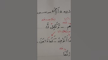 تلاوة ٥ آيات من سورة البقرة مع استخراج الاحكام