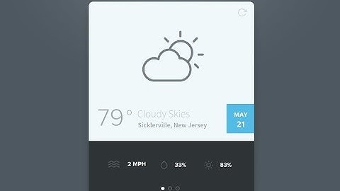 Weather App UI Design In JavaFx | Netbeans - Scene Builder
