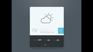 Weather App UI Design In JavaFx | Netbeans - Scene Builder