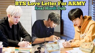 BTS Love Letter For ARMY // Real Hindi dubbing 💜