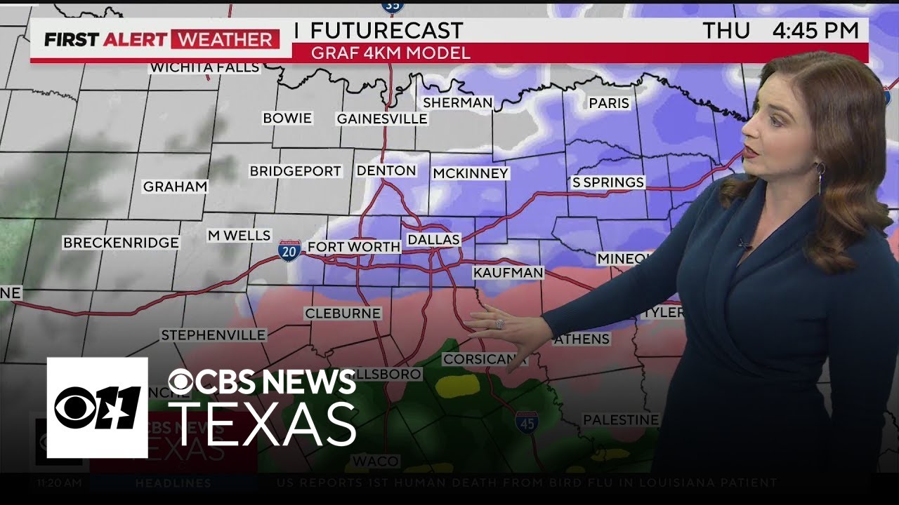 Winter storm watch in effect for North Texas through Friday - YouTube