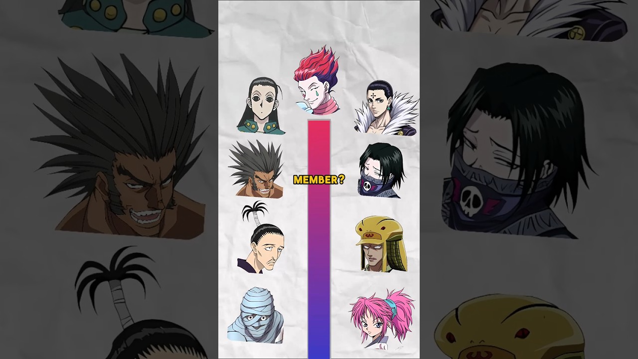 WHO IS THE STRONGEST PHANTOM TROUPE MEMBER ? #anime #hunterxhunter #hisoka #chrollo