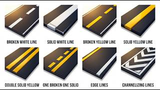 Every Road Line Explained Solid, Broken, Yellow, White Driving Rules You Must Know