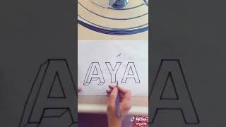 رمزيات اسم AYA  3D..... منوعات مختلفه