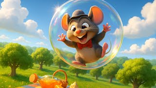 Mouse Flies in a Bubble! 🐭🫧 Funny Picnic Adventure | Kids Cartoon Animation