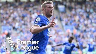 Jamie Vardy scores second Leicester City equalizer v. Burnley | Premier League | NBC Sports