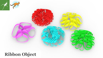 【Grasshopper Tutorial】 How to make Ribbon Object using kangaroo2