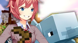 (DDLC Анимация) Сайори играет в майнкрафт