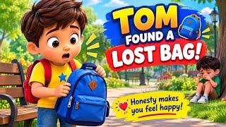 Details Tom and the Mysterious Lost Bag 👜 | Honest Boy | Kids Moral Story Guide