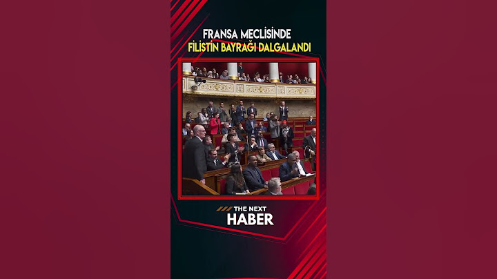 🔴 Fransa Meclisinde Filistin Bayrağı Dalgalandırıldı, Oturuma Ara Verildi